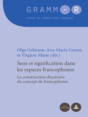 cover image of Sens et signification dans les espaces francophones
